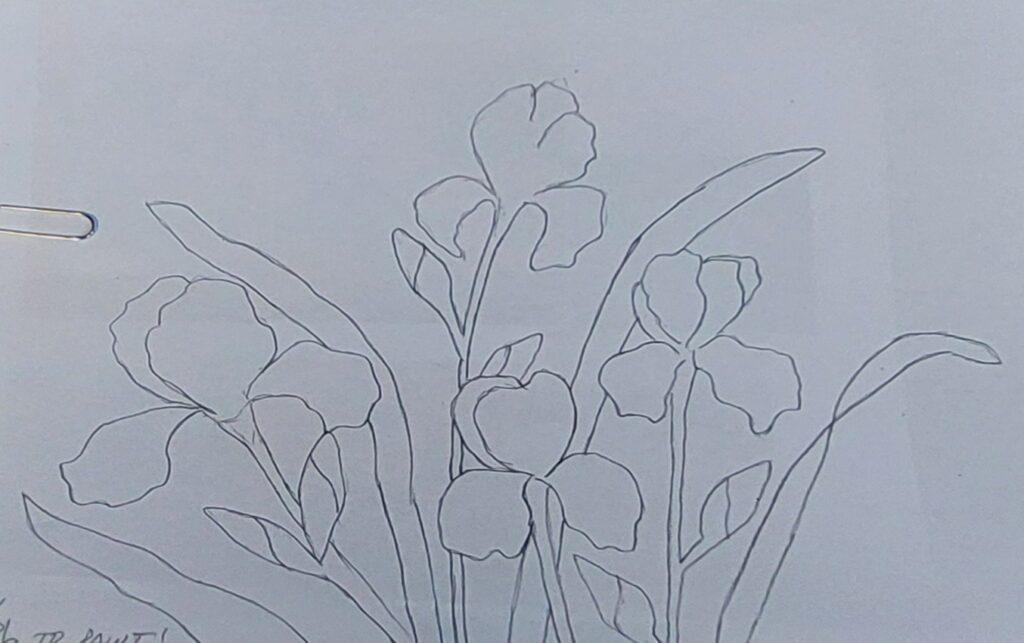 My sketch of what I’ll be Painting Next.